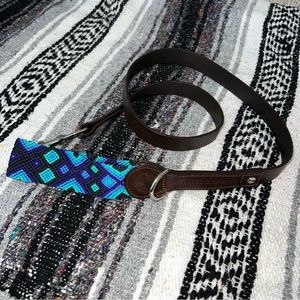 NWOT Eclectic Array Woven Cabo Mexican Leather Dog Leash